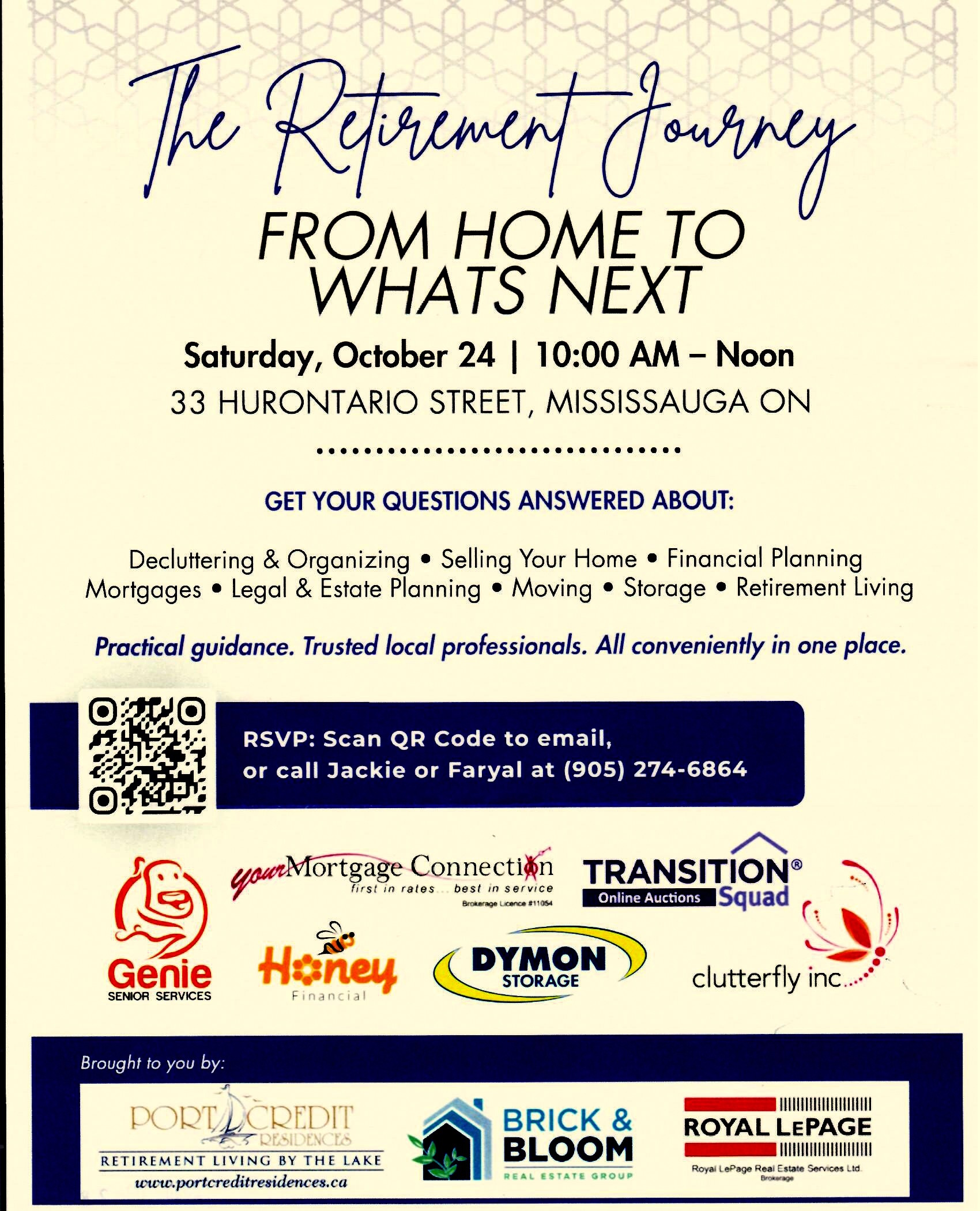 The Retirement Journey 24 Oct 2026 image source: Port Credit Residences